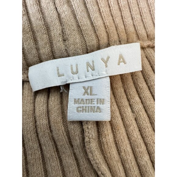 Lunya Women’s Cozy Cotton Silk Ribbed Legging Calm Tan Size XL - Picture 6 of 8